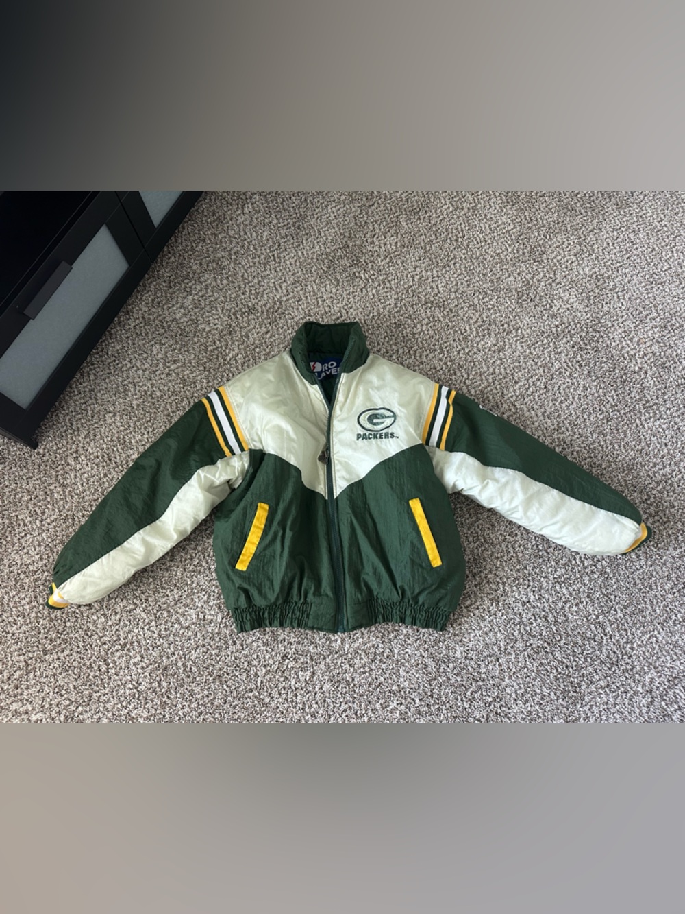 Green Bay Packers Vintage Green & Cream Jacket